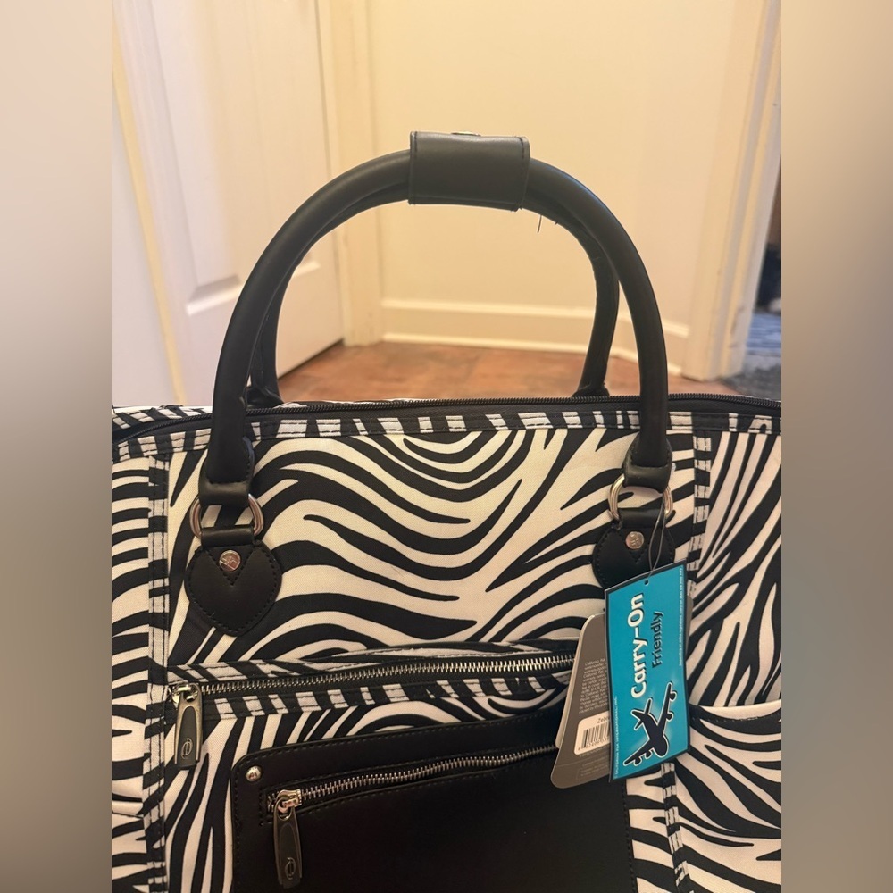 Calpak Zebra Print Carry-On Bag - Picture 12 of 16